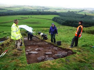The Trimontium Trust is directing a year-long archaeological investigation of Burnswark Hill in partnership with the Dumfries and Galloway Museums Service.