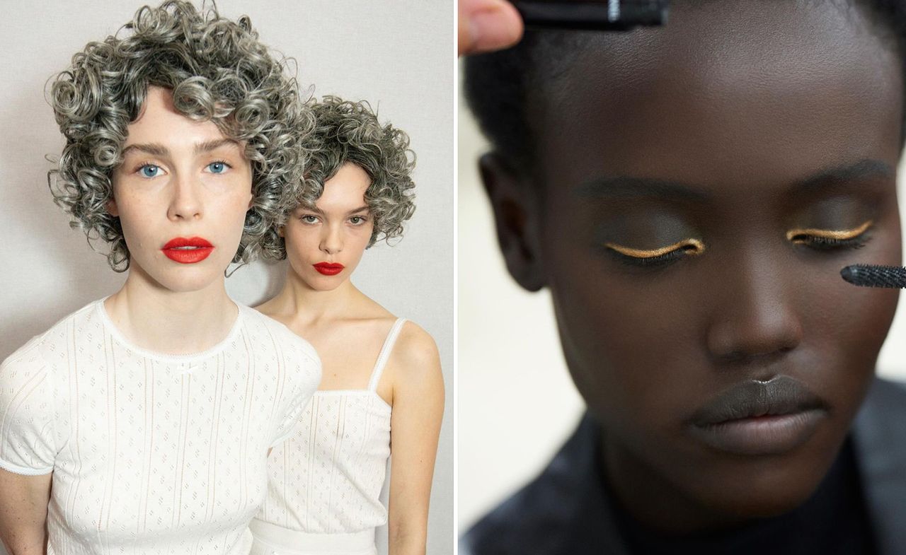 JW Anderson A/W 2024 beauty and Chanel A/W 2024 beauty from the runway