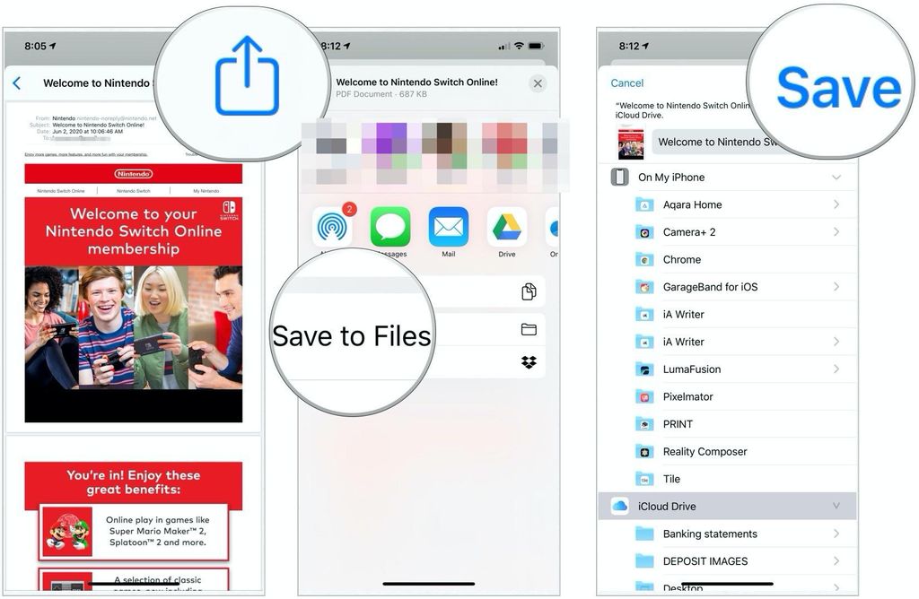 Перевести фото в пдф на айфоне How to save an email as a PDF on iPhone and iPad iMore