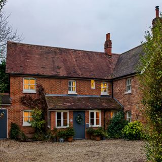 exterior with sash window and trees