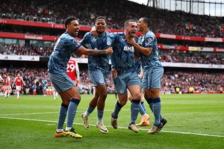 Aston Villa won at Arsenal on Sunday