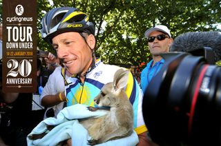 Lance Armstrong (Astana) at the 2009 Tour Down Under