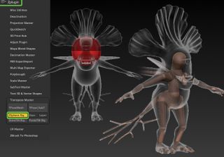 Screenshot of models in ZBrush