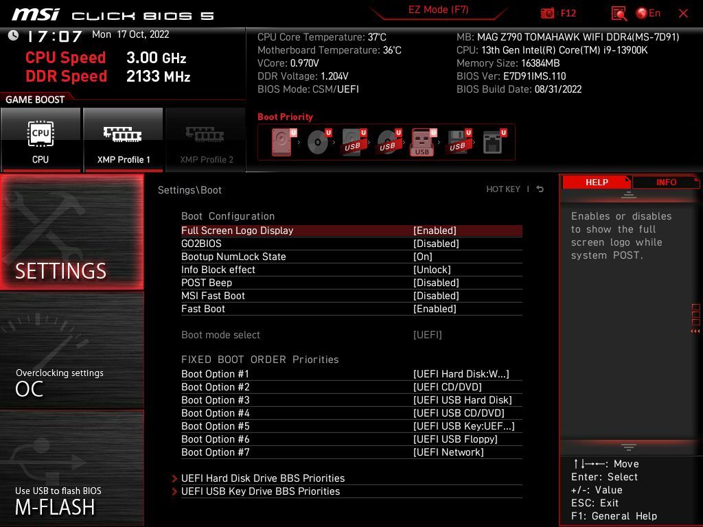 MSI MAG Z790 Tomahawk WIFI