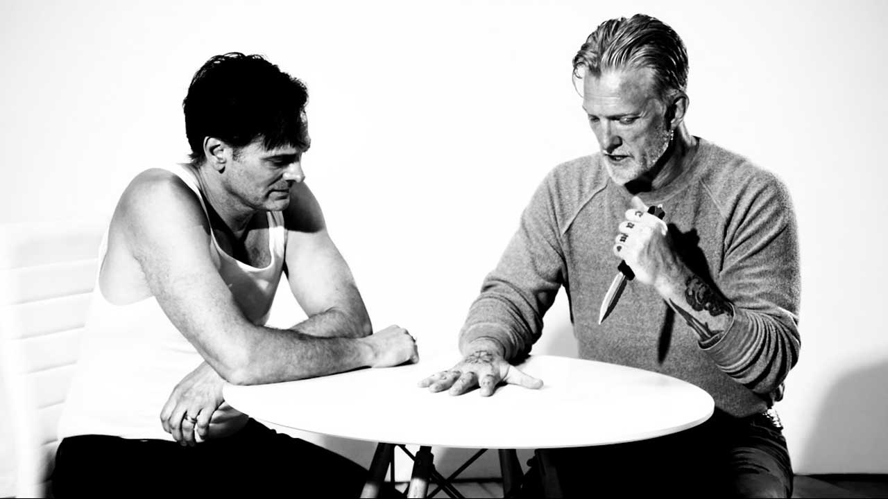 Josh Homme and Dean Fertita playing five-finger fillet