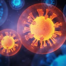 coronavirus mutation 3d concept render