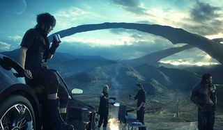 Noctis and companions relax in Final Fantasy 15