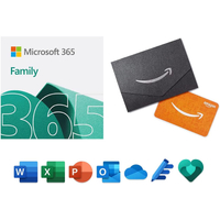 Microsoft 365 Family + $50 Amazon Gift Card | $150 $93