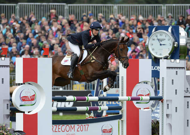 Pippa FUNNELL (GBR) riding Sandman 7, during the Show Jumping of the Longines FEI European Eventing Championship 2015 at Blair Castle, in Blair Atholl near Pitlochry in Perthshire, Scotland, UK , on 9th September 2015