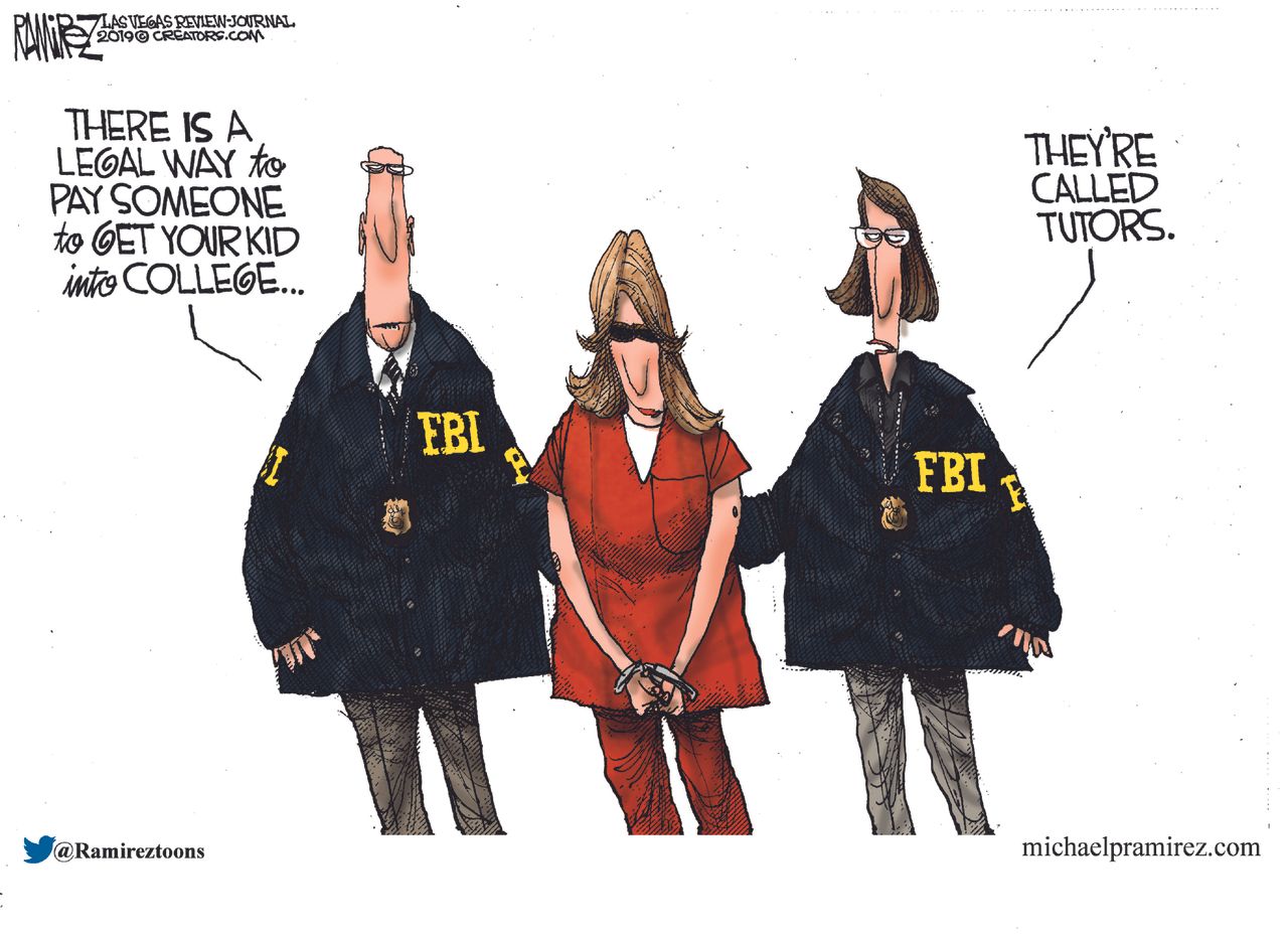 Editorial&amp;amp;nbsp;Cartoon&amp;amp;nbsp;U.S. FBI Bribery College Admissions Scandal