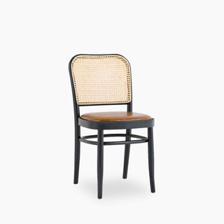 Bourne Wooden Dining Chair, Vintage Tan & Black