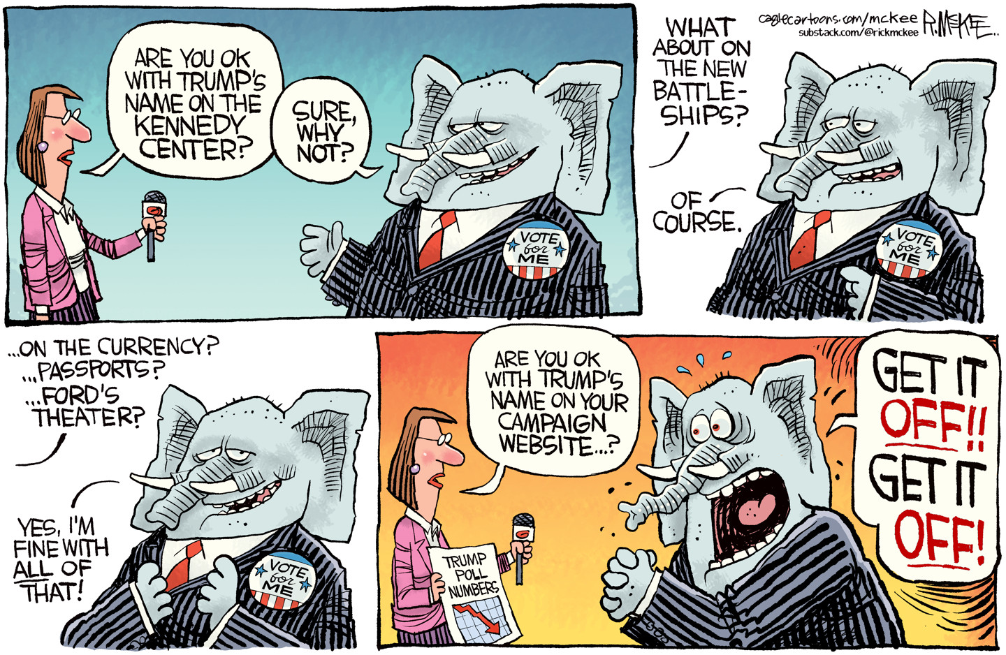 Political cartoon