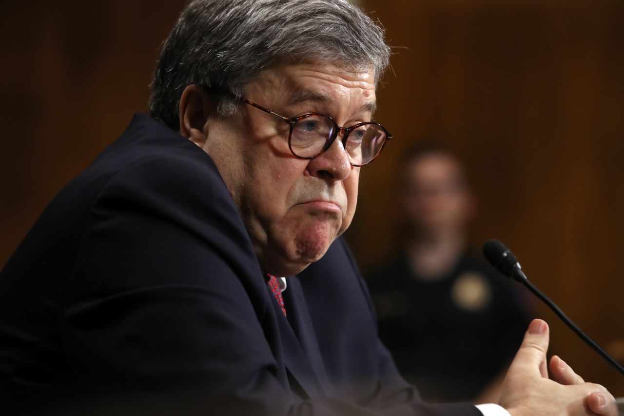 William Barr shrugs