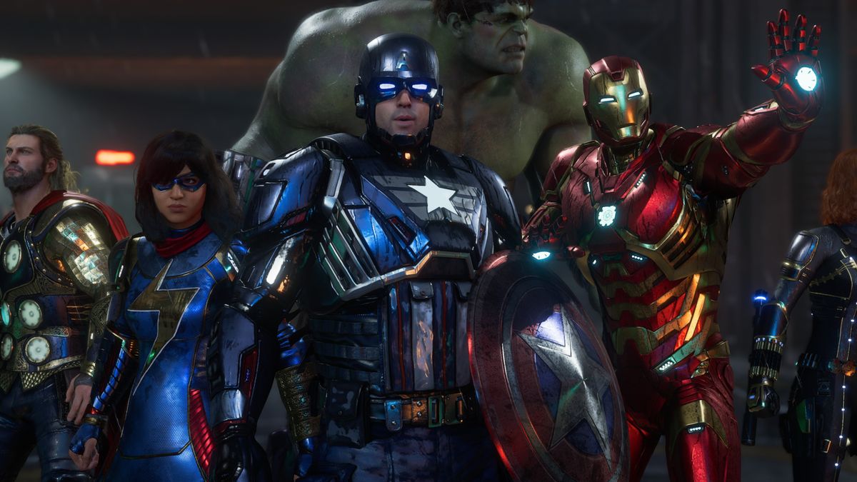 The Avengers all geared up