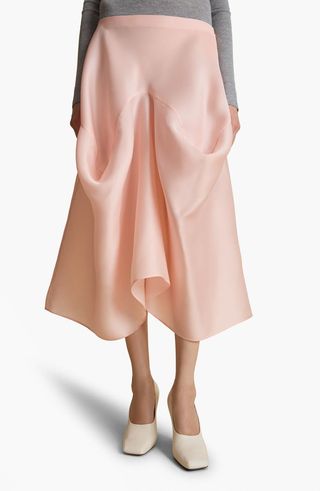 Sawyer Silk Gazar Midi Skirt