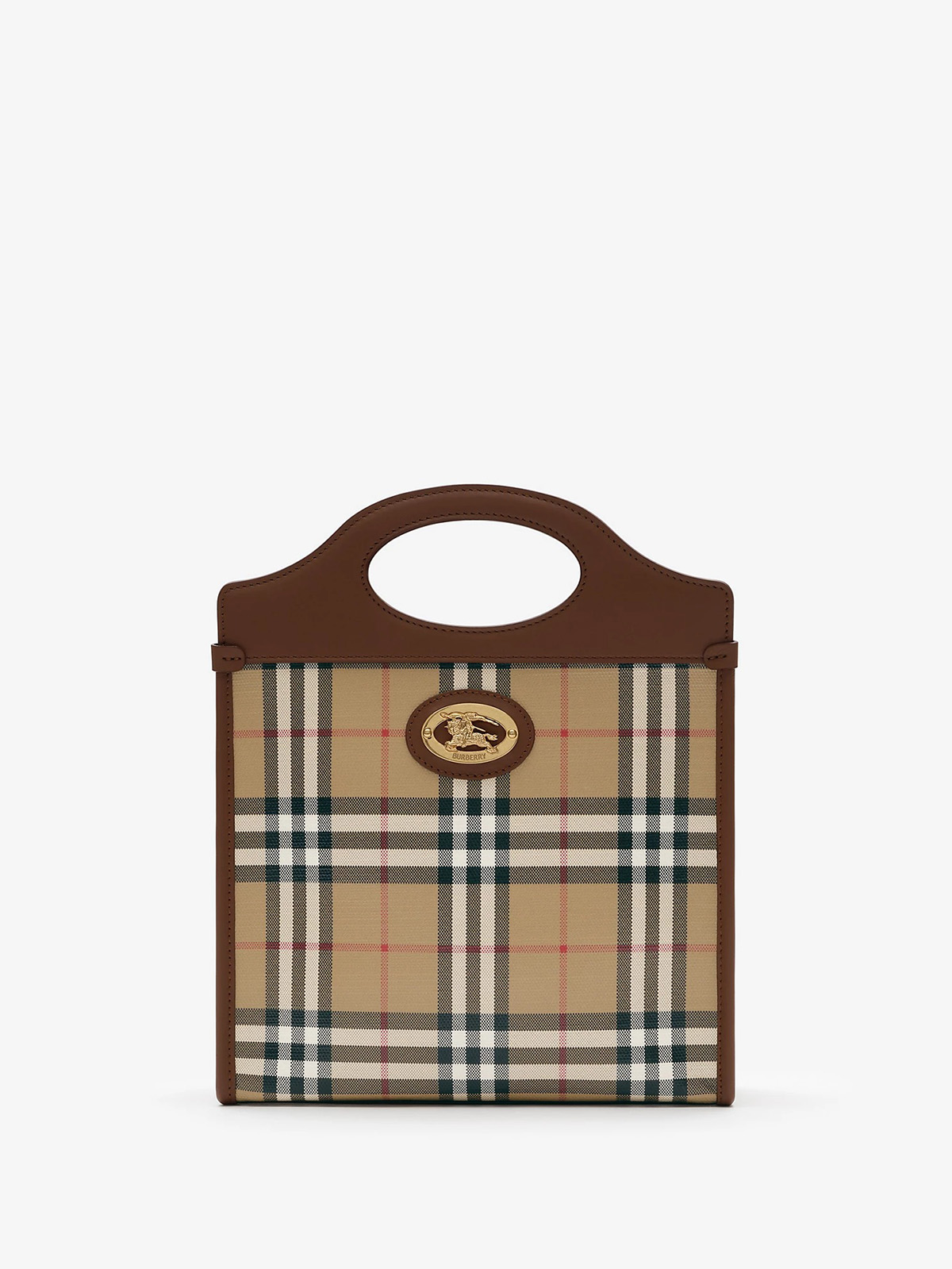 Mini Pocket Bag in Archive Beige - Women, Cotton | Burberry&amp;reg; Official