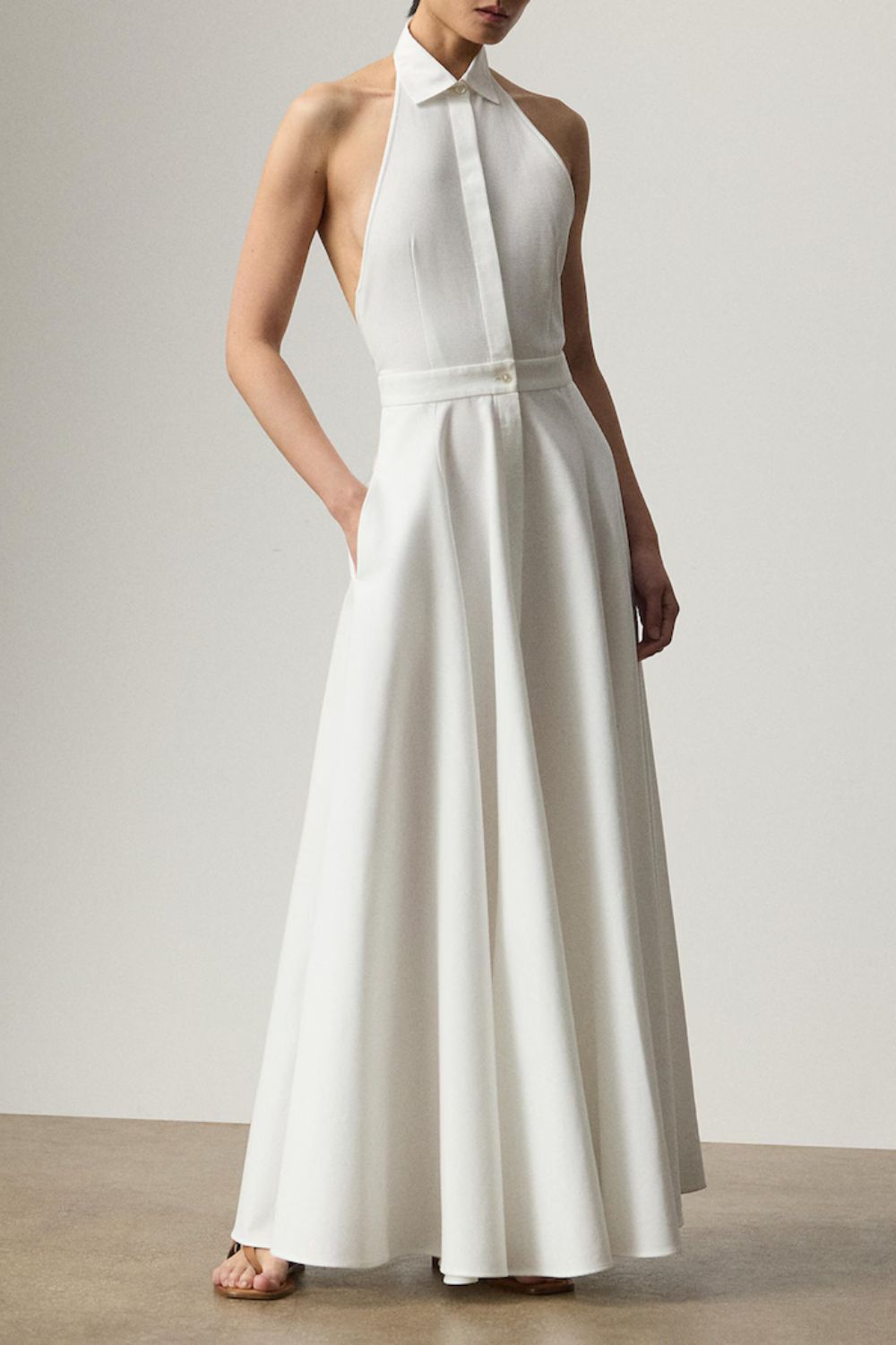 Ralph Lauren Cotton Piqué Eldred Maxi Dress