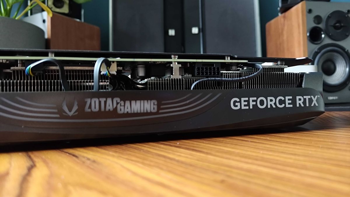 Nvidia GeForce RTX 4070 Super with Zotac Gaming logo facing forward