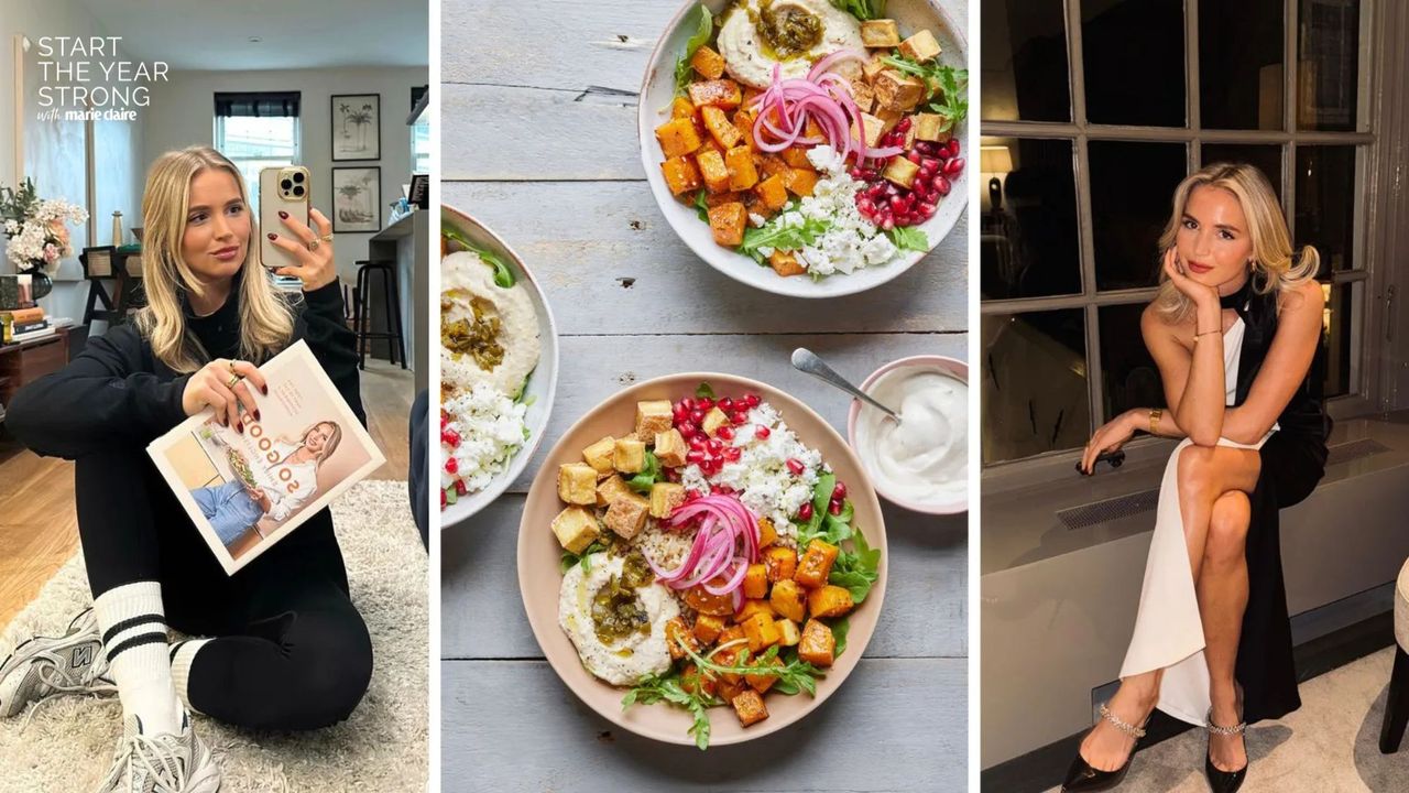 Nutritionist Emily English with one of her viral recipes, the glow bowl