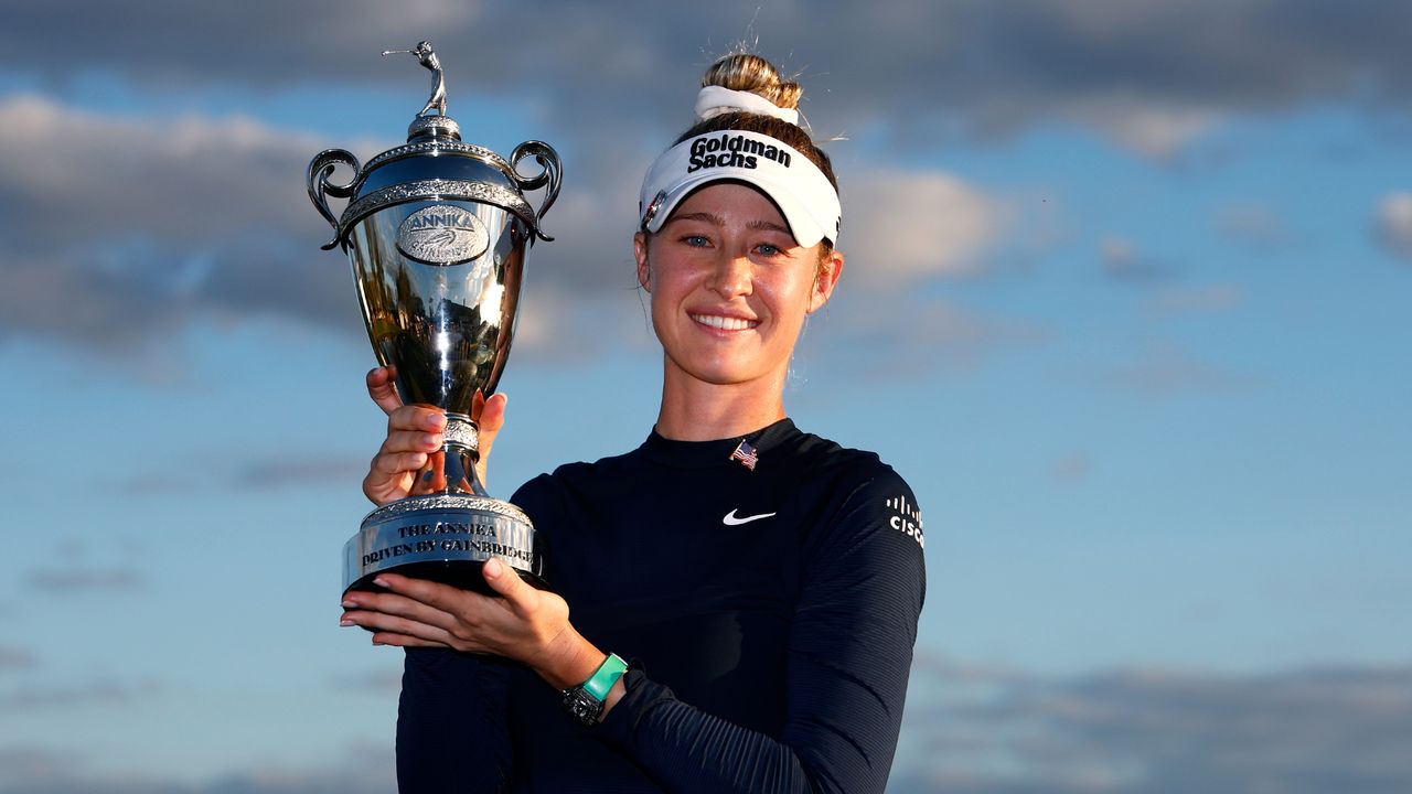 Nelly Korda with the Annika Driven by Gainbridge at Pelican trophy