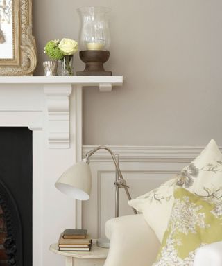 Little Greene French Grey works in every light, grey painted living room