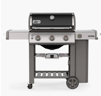 Weber Genesis II E-310 3-Burner Gas BBQ, Silver/Black | £949.00 with free GBS griddle and pizza stone on John Lewis