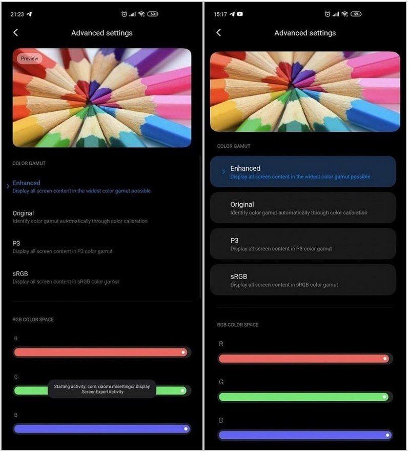 Leaked Miui 12 Settings