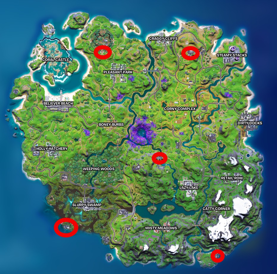 Where to find alien artifacts in Fortnite