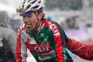 Curtis White (Clif Bar) faces inclement weather in Belgium.