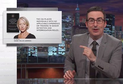 John Oliver and Helen Mirren explain why torture is bad, useless