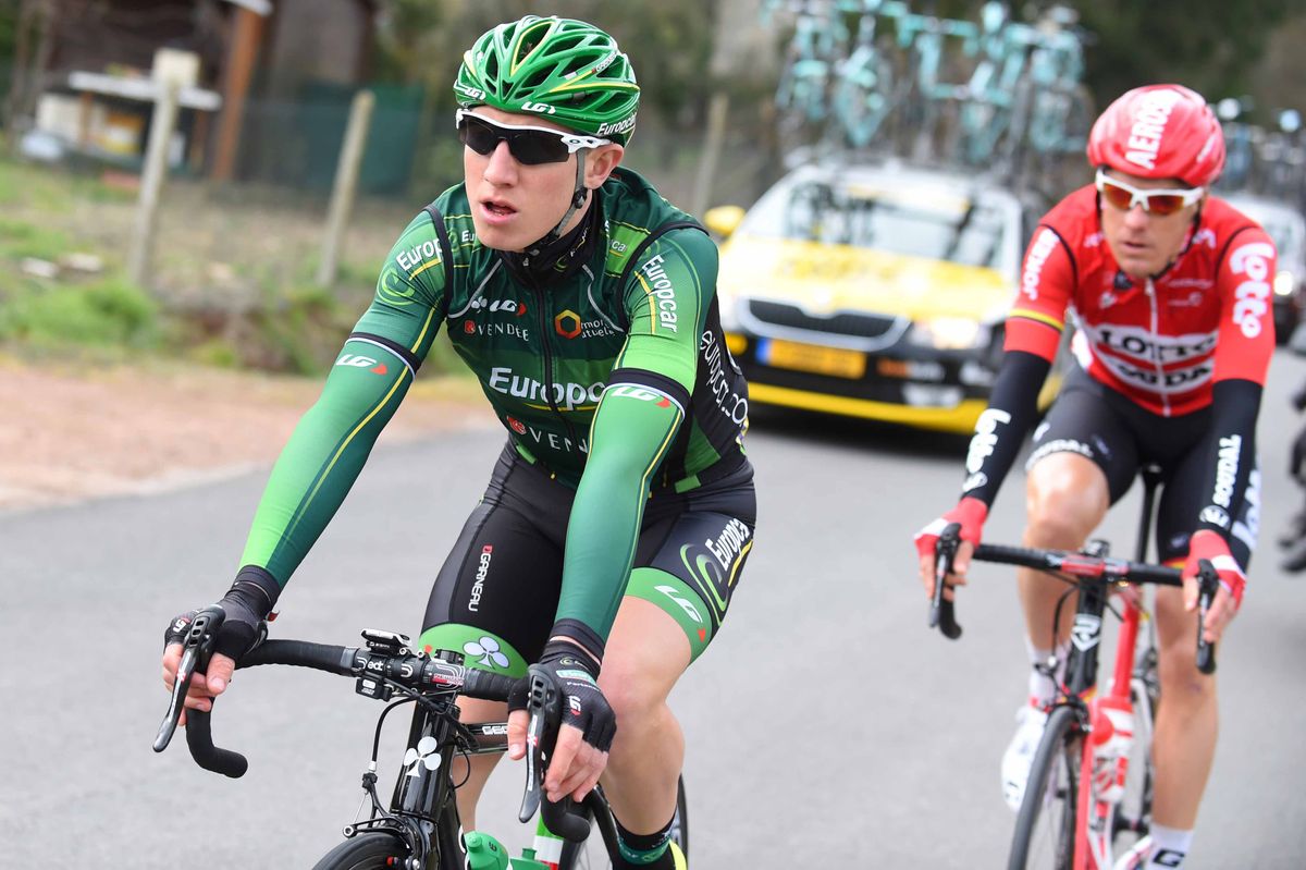 Bryan Coquard (Europcar) punctured