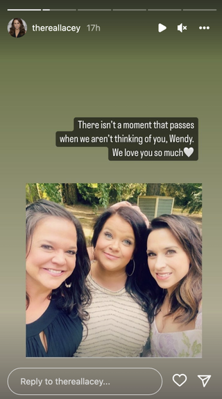 lacey chabert and her sisters in an instagram post