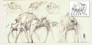 sketches of a creature