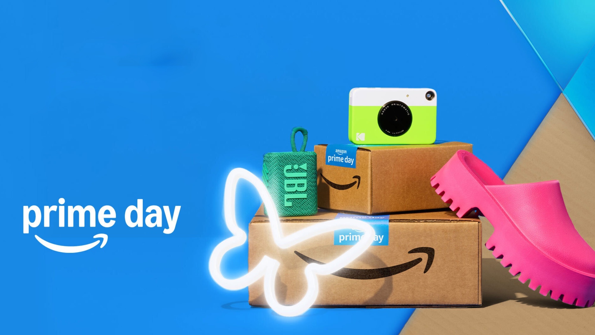 Prime Day image showing Amazon shipping box