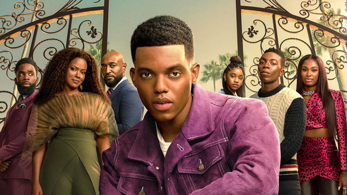 Bel-Air season 2 poster features the main cast with Will (Jabari Banks) front and center