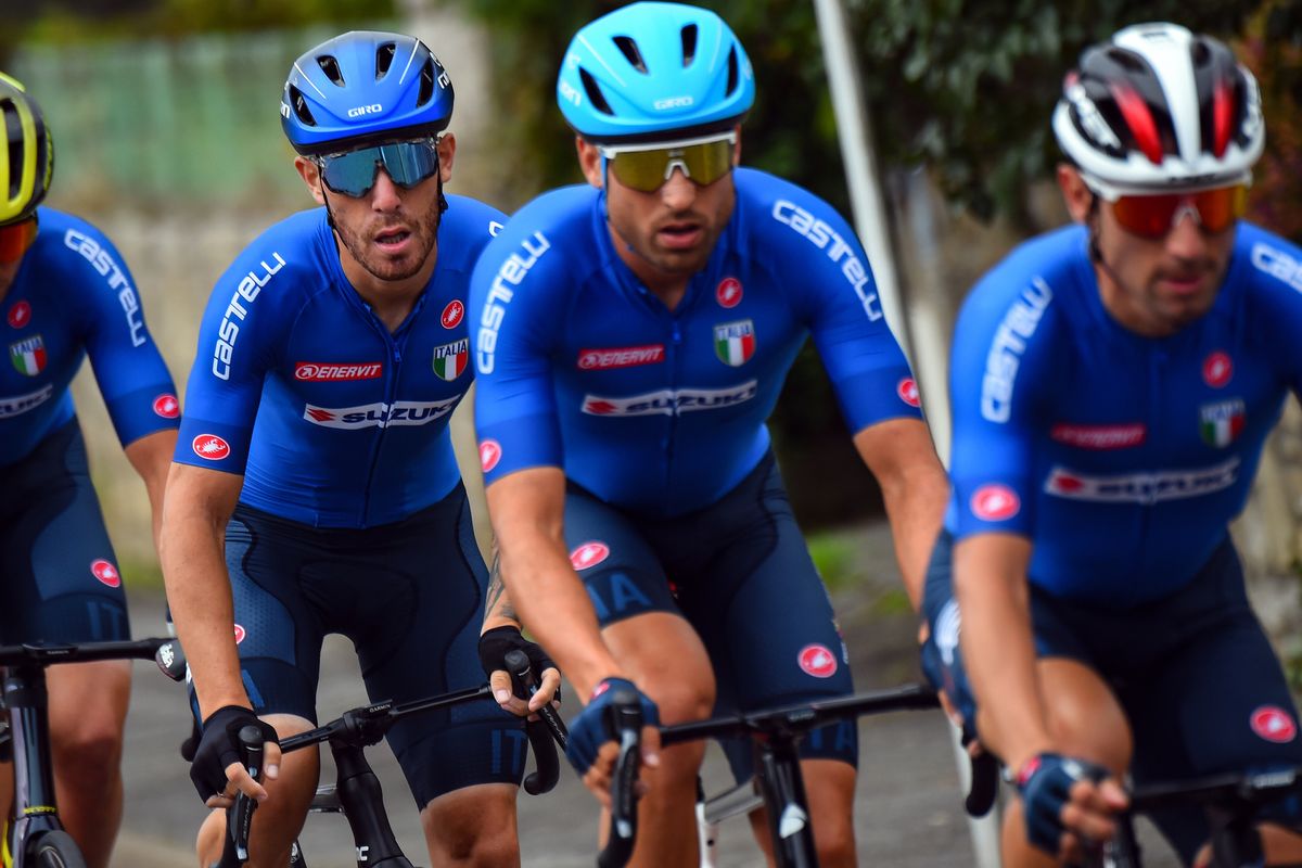 2020 UEC Road European Championships Men Elite Road Race Plouay Plouay 17745 km 26082020 Giacomo Nizzolo Italy photo Dario BelingheriBettiniPhoto2020