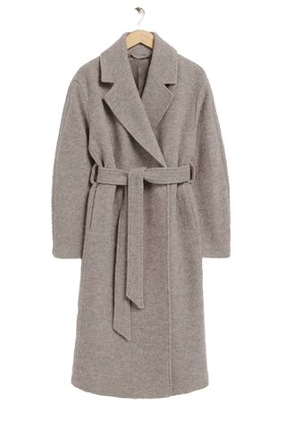 Voluminous Belted Wool Coat