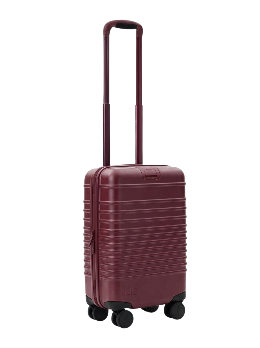 The Small Carry-On Roller in Burgundy