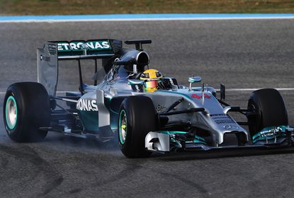Lewis Hamilton Mercedes F1 testing Jerez