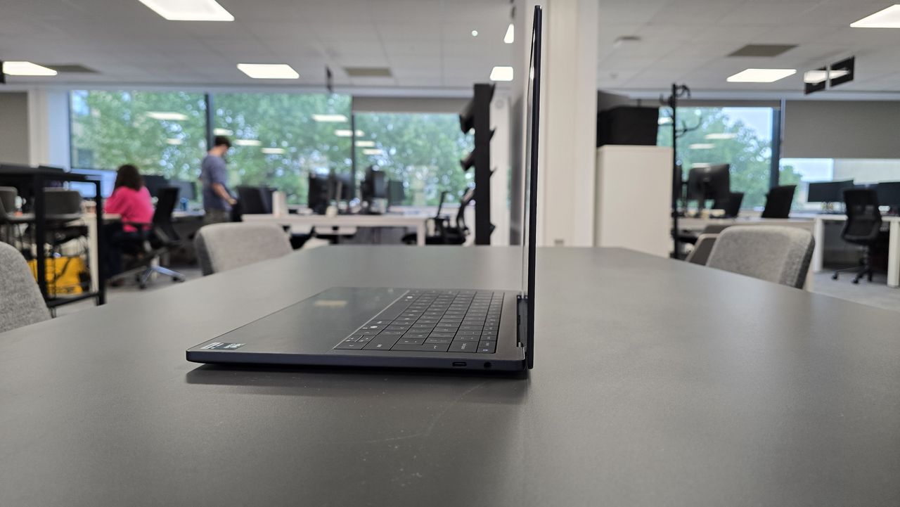 Dell XPS 14 (2026) laptop in an office