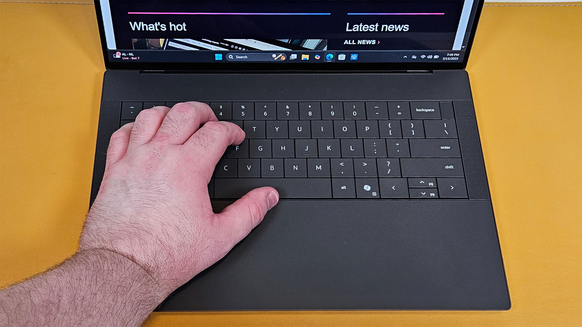 A Dell 14 Premium sitting on a desk