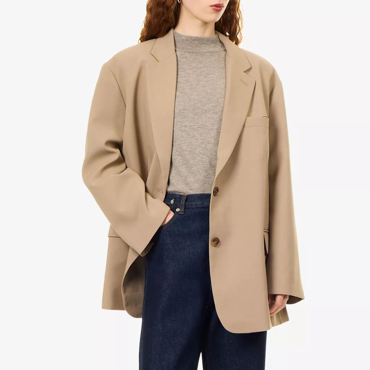 THE FRANKIE SHOP, Bea Single-Breasted Woven Blazer