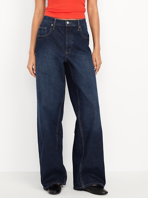 Low-Rise Slouchy Wide-Leg Jeans