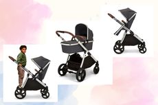 Three images of the Eclipse pram from Ickle Bubba