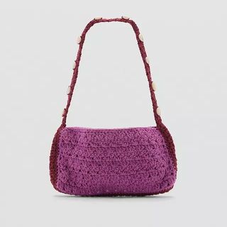 Mango Crochet Shoulder Bag