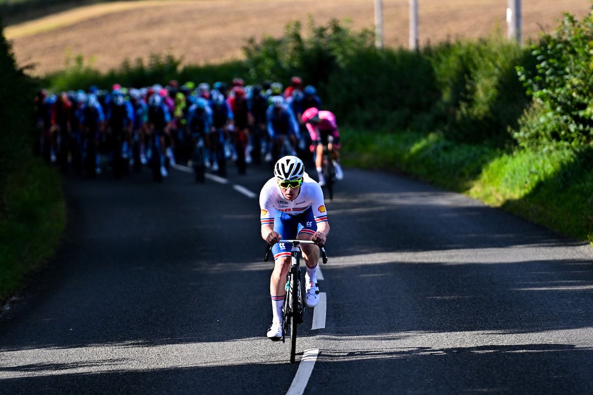 Picture by Will Palmer/SWpix.com - 03/09/2024 - Lloyds Bank Tour of Britain 2024 - Stage 1: The Scottish Borders Stage, Kelso to Kelso, Scotland - Ben Wiggins (Great Britain)