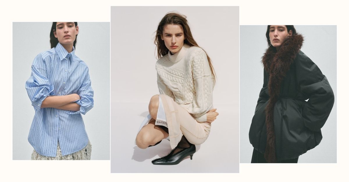 Models wearing H&amp;M studio collection