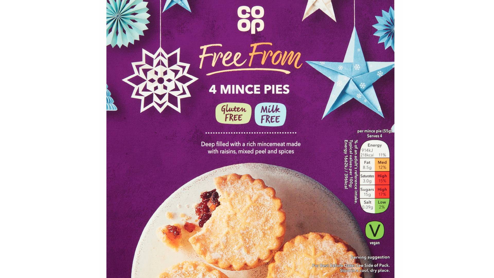 Coop free from mince pies