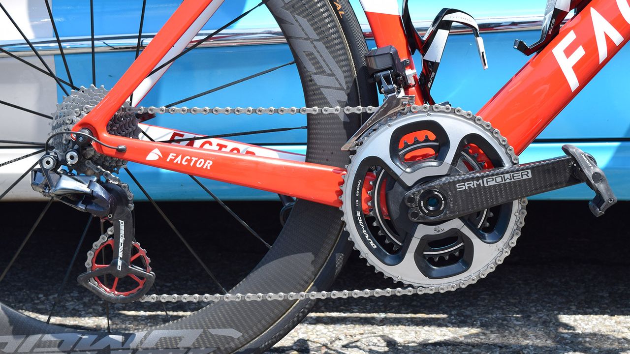 AG2R La Mondiale pair their Factor framesets with drivetrain components from Shimano, SRM and CeramicSpeed