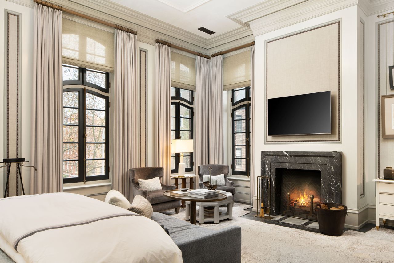 The inside of a historic home for sale in Philadelphia.
